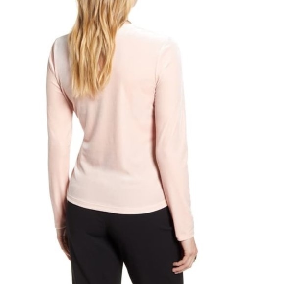 Halogen Velvet Ballet Wrap Top - Picture 2 of 8